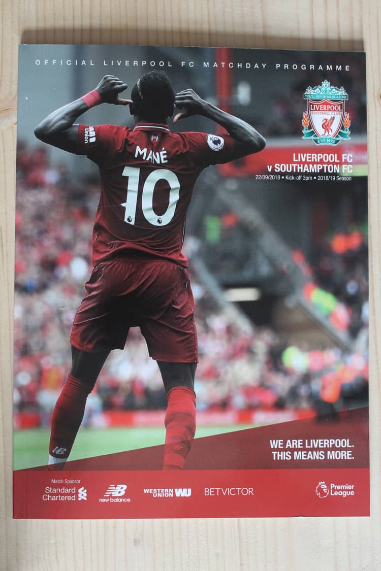 Liverpool FC v Southampton FC